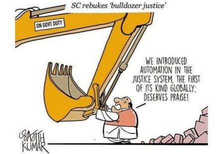 Bulldozer Justice Cartoon
