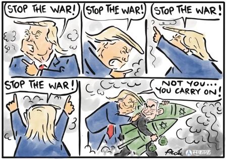 Trump Israel Cartoon