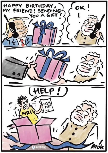 Modi Birthday Trump Visa