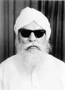 Portrait of freedom fighter Darshan Singh Pheruman, who died fasting for the Punjabi Suba and Chandigarh cause in 1969.