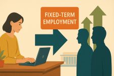 Illustration highlighting key themes of the Labour Codes such as wages, social security, industrial relations and workplace safety.