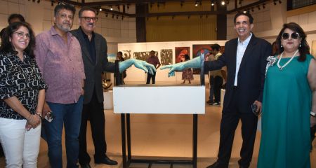 Ritu Chopra, Shreyas Khanvilkar, Boman Irani, Parvez Damania & Raell Padamsee At Tela Art Gallery's 'to Be Continued' Art Show Opening