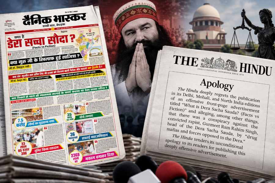 Bhaskar Dera Ad The Hindu Apology