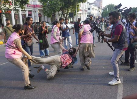 Police Protestors
